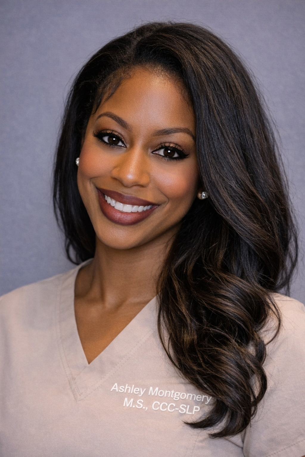 Ashley Montgomery, M.S., CCC-SLP, owner of Chatter Haven Speech Solutions